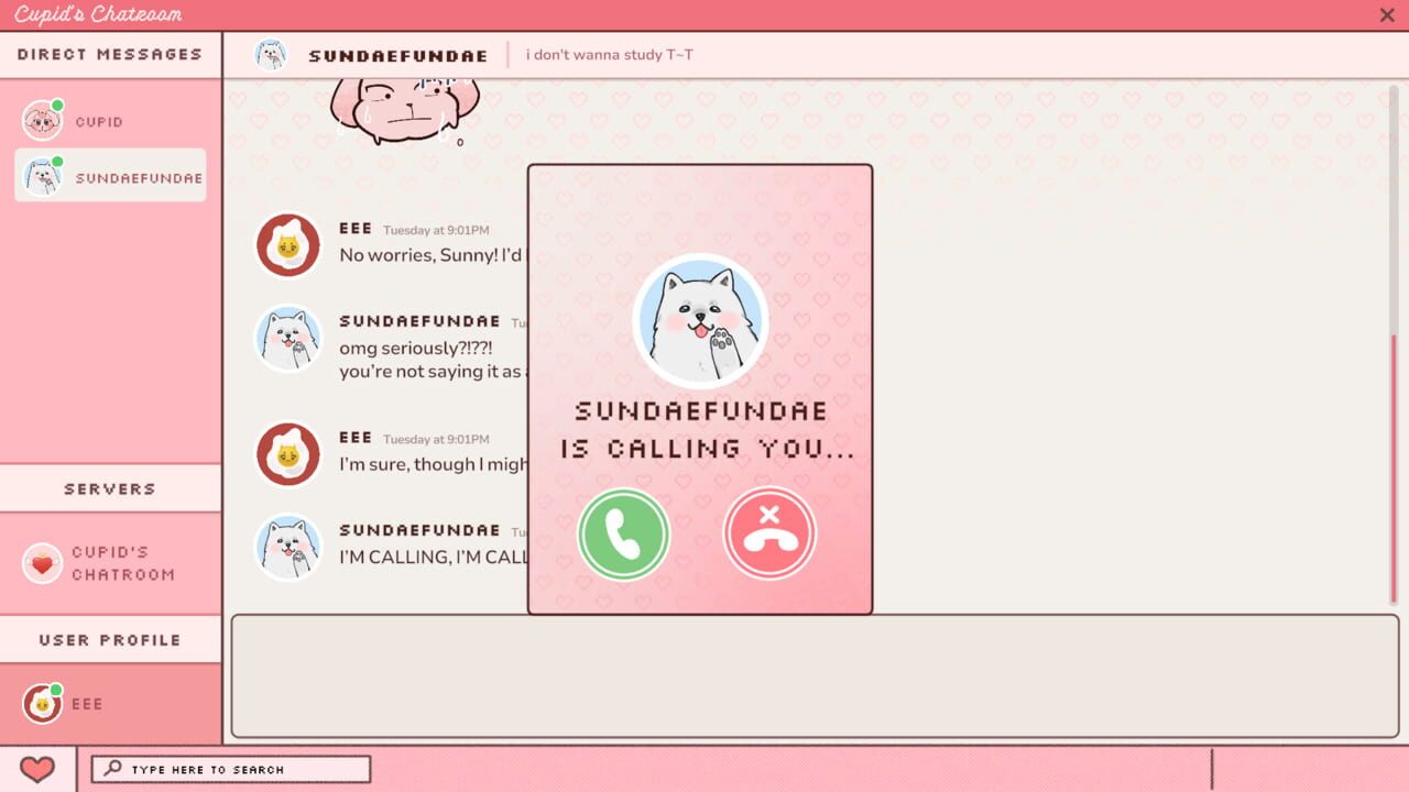 Capture de Cupid's Chatroom