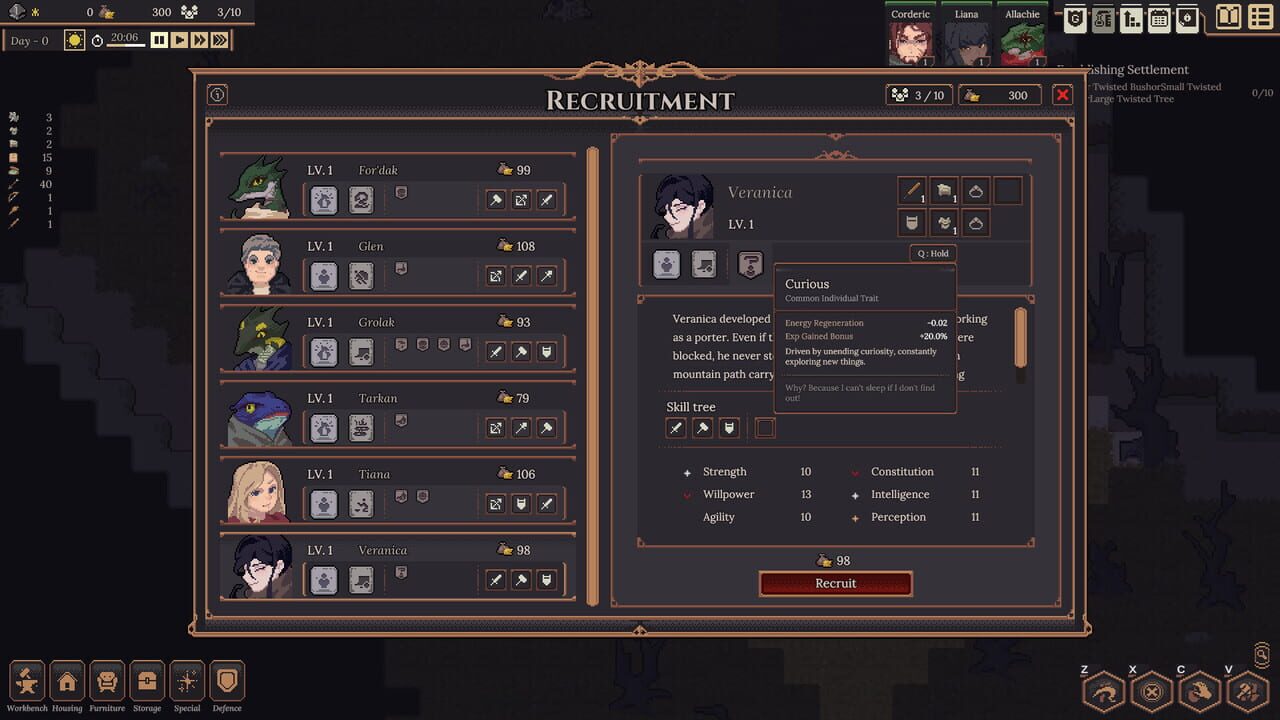 Capture de Dungeon Settlers