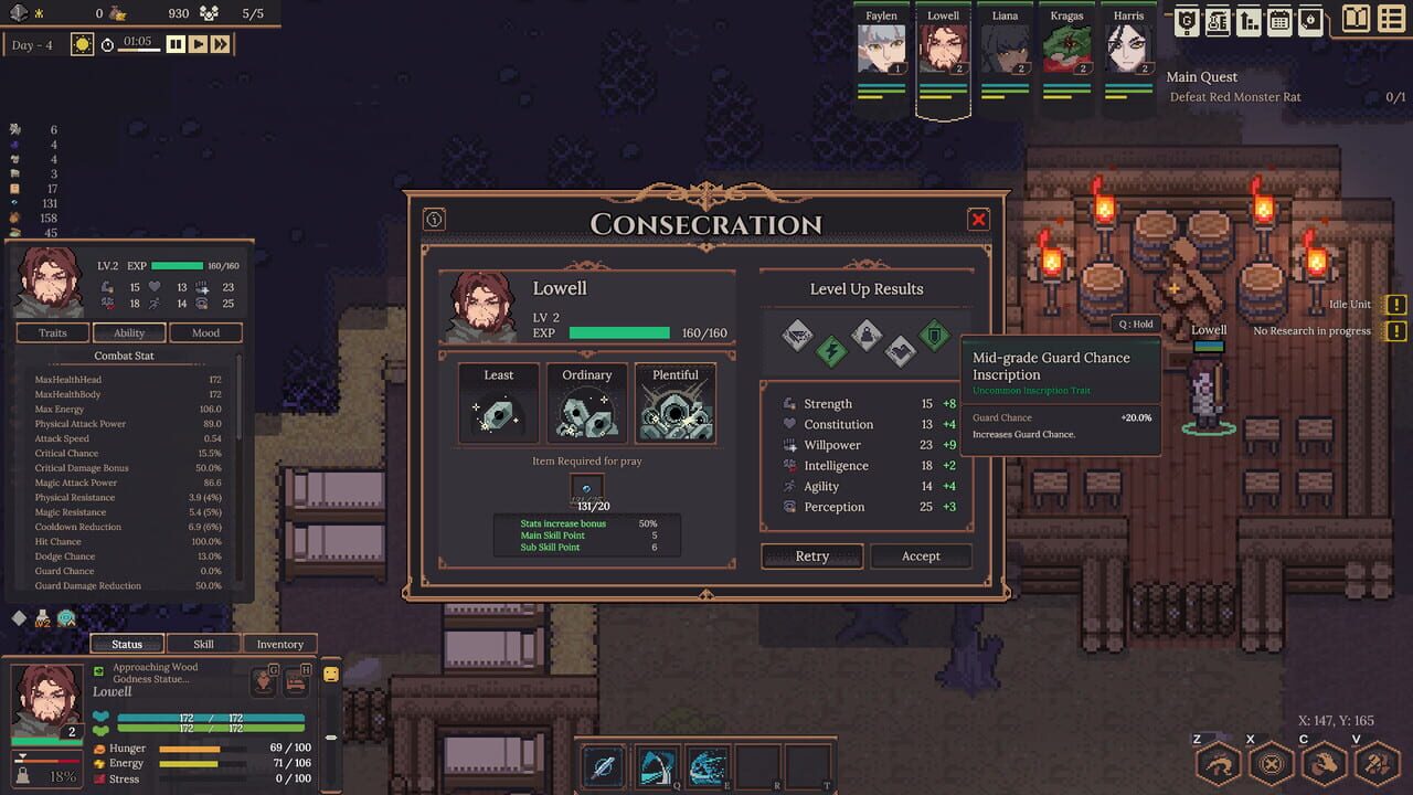 Capture de Dungeon Settlers