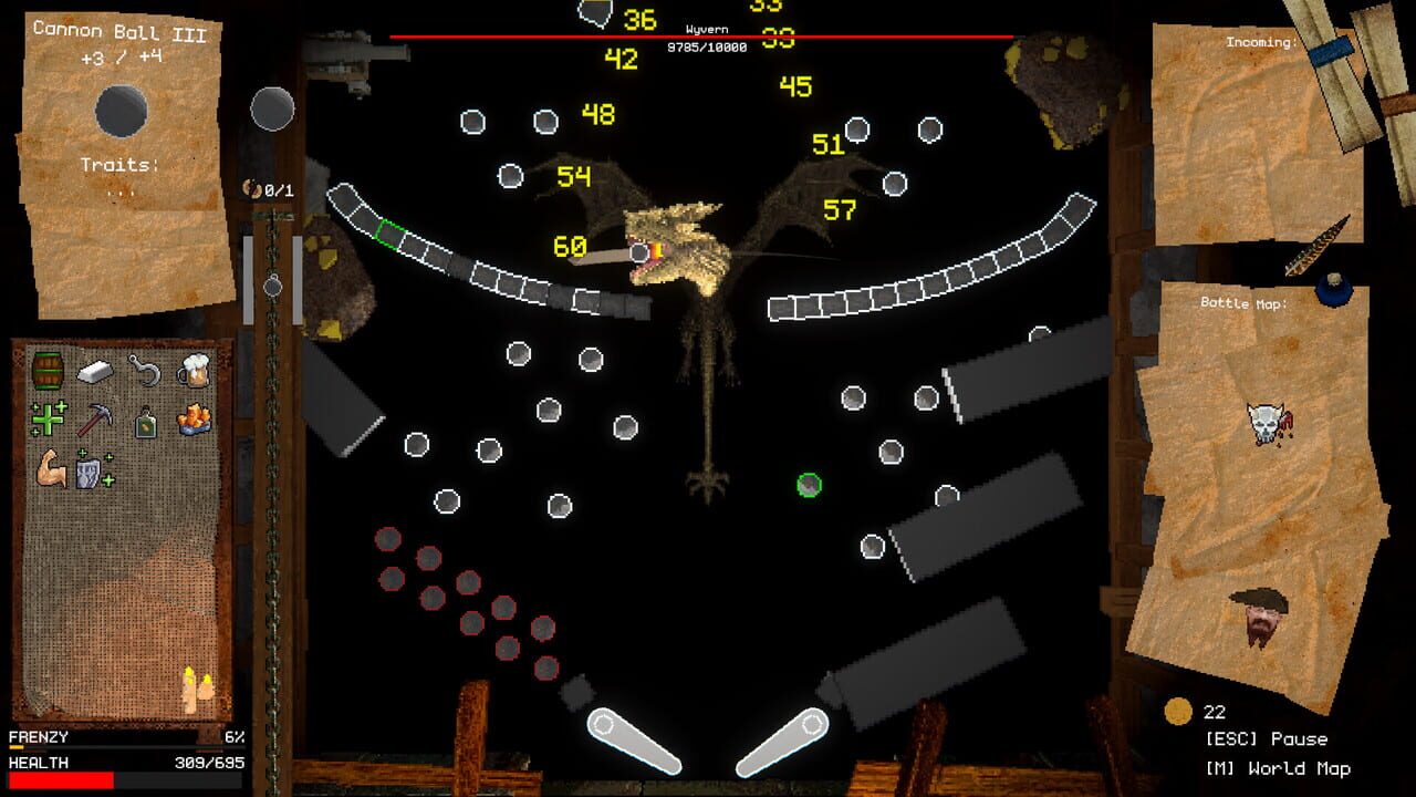 Capture de Dwarrf: A Pinball Roguelike
