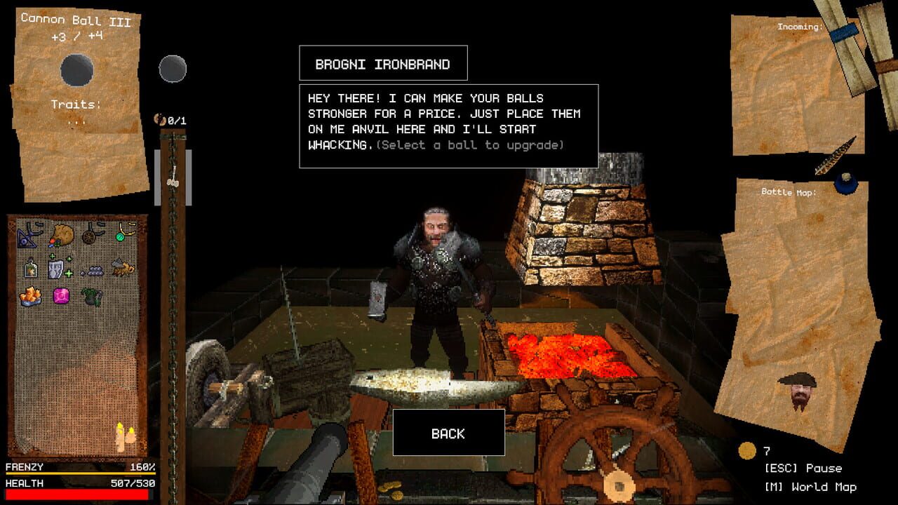 Capture de Dwarrf: A Pinball Roguelike