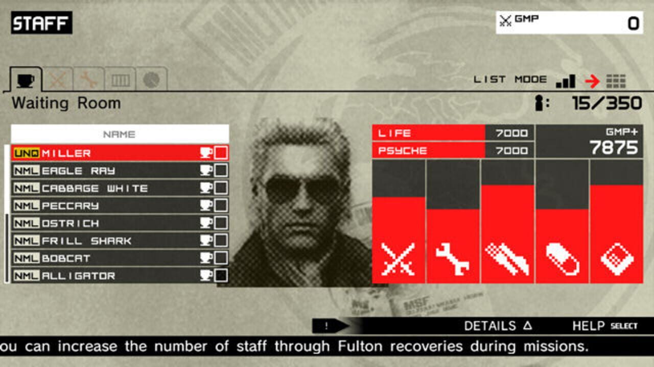 Capture de Metal Gear Solid: Peace Walker