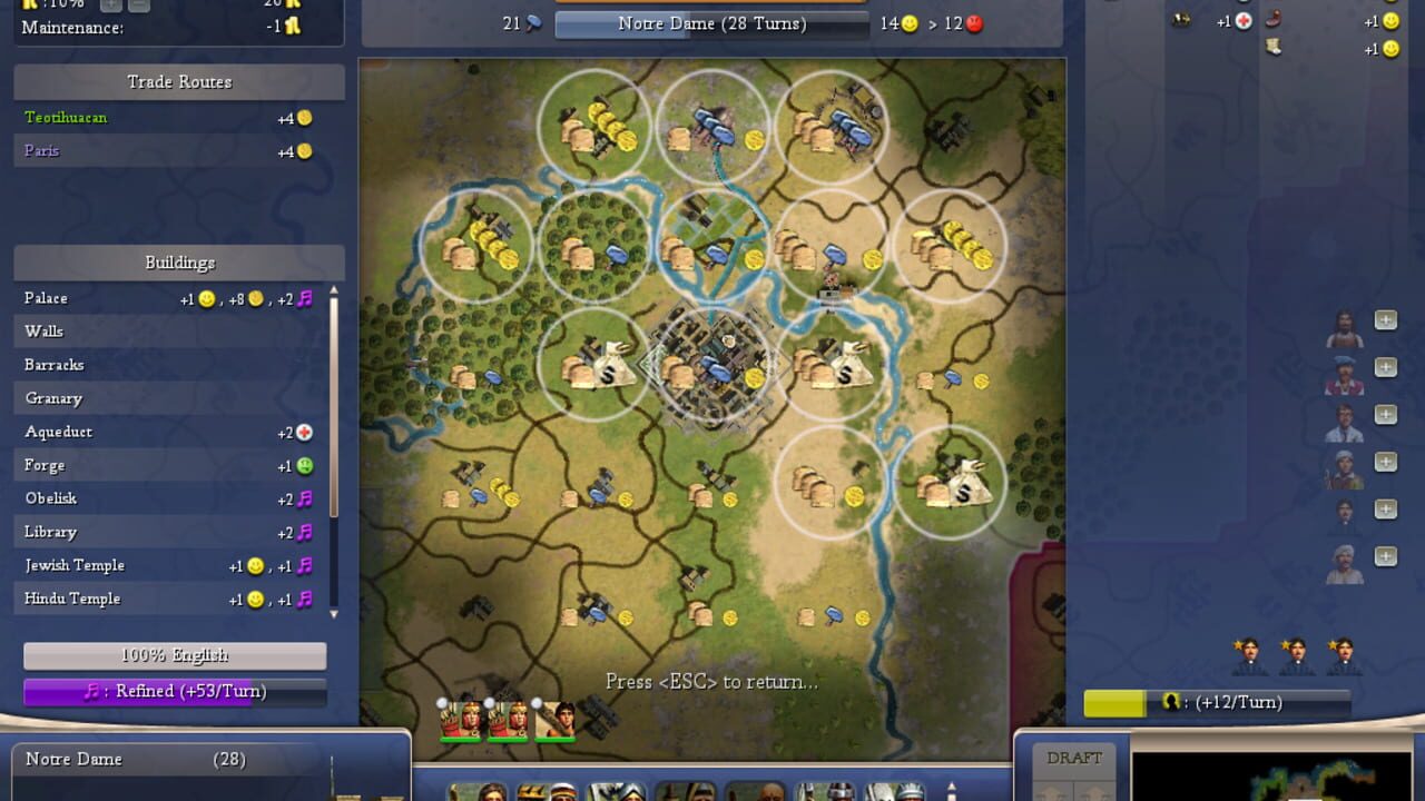 Capture de Sid Meier's Civilization IV