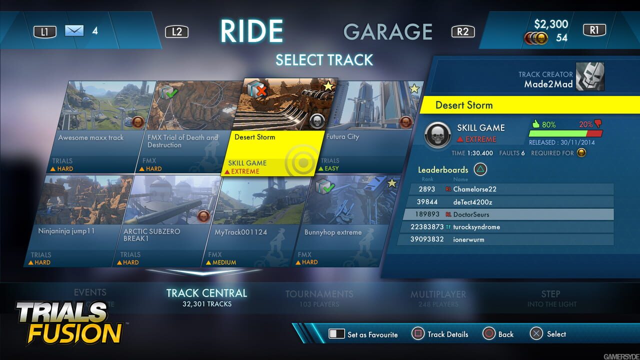Capture de Trials Fusion